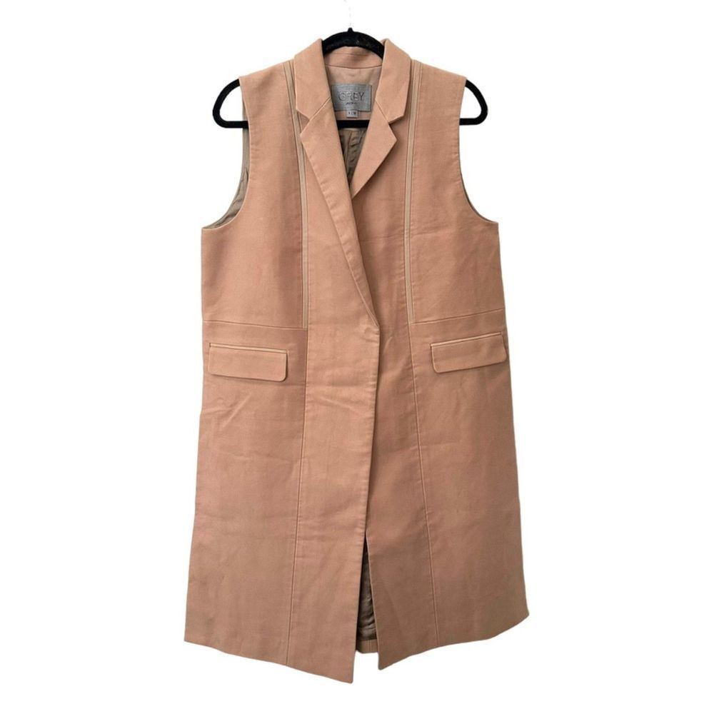 GREY JASON WU Sleeveless Vest Style Trench Sz‎ 4 NWOT